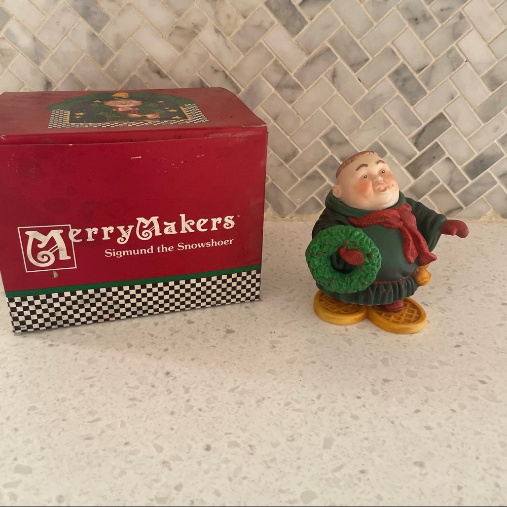 Merry Makers Dept 56 Calvin the Sigmund the Snowshoer with Box